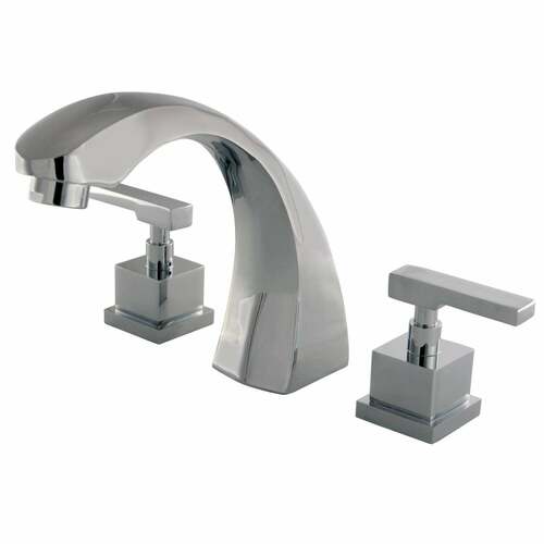 Kingston Brass KS4361QLL Executive Two-Handle Deck Mount Roman Tub Faucet, Polished Chrome