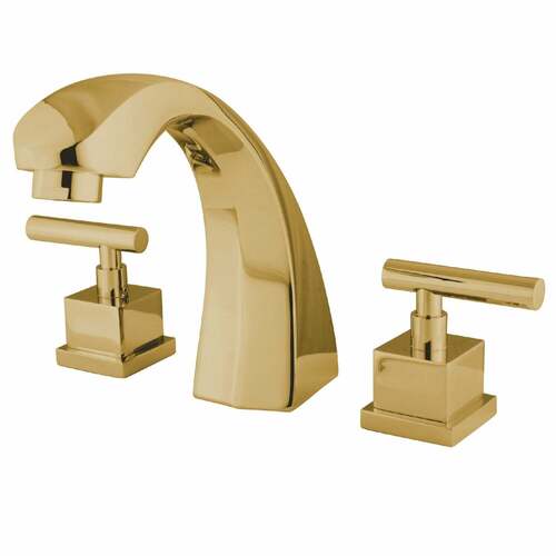 Kingston Brass KS4362CQL Concord Polished Brass Two-Handle Deck Mount Roman Tub Faucet