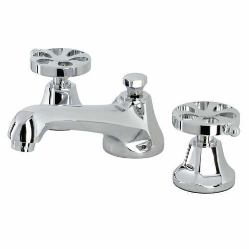 Kingston Brass KS4461RX Belknap Widespread Bathroom Faucet, Brass Pop-Up, Polished Chrome