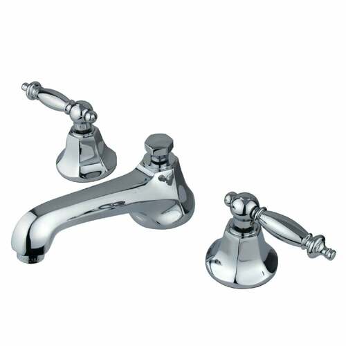 Kingston Brass KS4461TL Metropolitan Widespread Bathroom Faucet, Brass Pop-Up, Polished Chrome