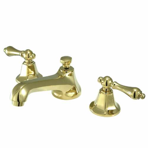 Kingston Brass KS4462AL Metropolitan Widespread Bathroom Faucet with Brass Pop-Up, Polished Brass