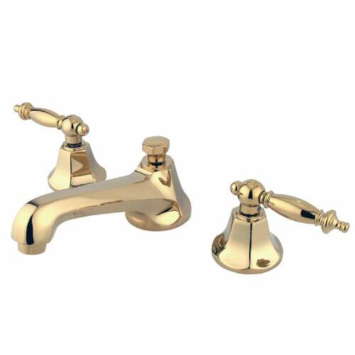 Kingston Brass KS4462TL Metropolitan Widespread Bathroom Faucet with Brass Pop-Up, Polished Brass