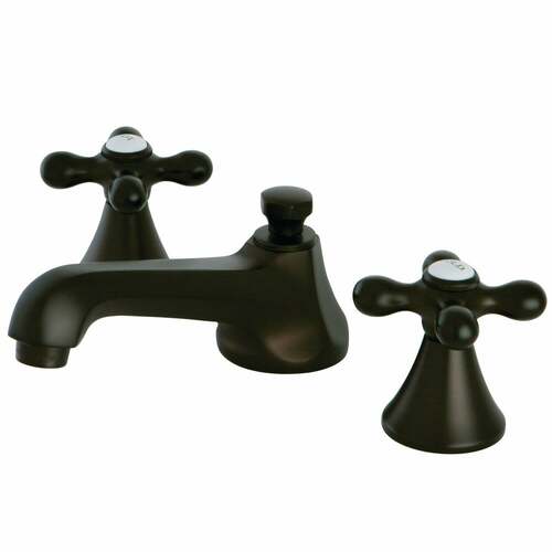 Kingston Brass KS4475AX Widespread Bathroom Faucet, Brass Pop-Up, Oil Rubbed Bronze