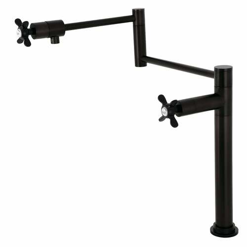 Kingston Brass KS4705BEX Essex Oil Rubbed Bronze Deck Mount Pot Filler Faucet