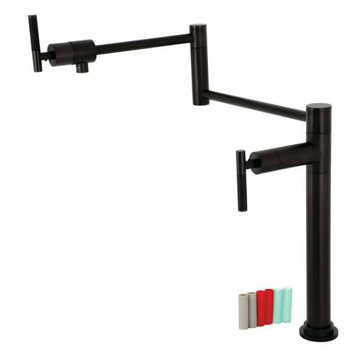 Kingston Brass KS4705CKL Kaiser Deck Mount Pot Filler Faucet - Oil Rubbed Bronze