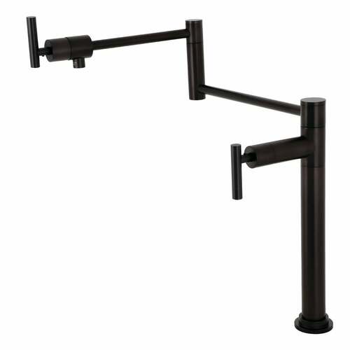 Kingston Brass KS4705CML Manhattan Deck Mount Pot Filler Faucet - Oil Rubbed Bronze
