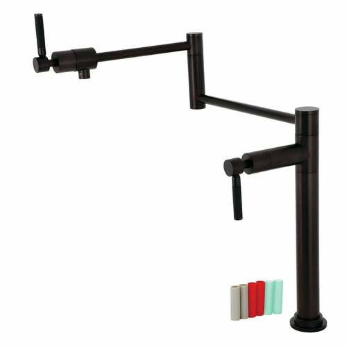Kingston Brass KS4705DKL Kaiser Oil Rubbed Bronze Deck Mount Pot Filler Faucet