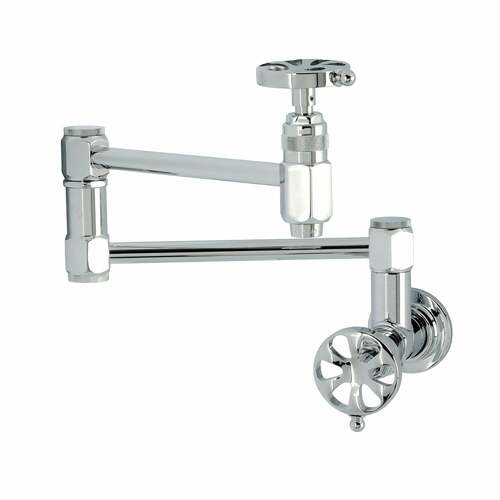 Kingston Brass KS5101RX Belknap Wall Mount Pot Filler Faucet in Polished Chrome