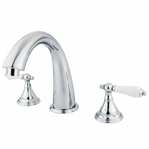 Kingston Brass KS5361PL Vintage Two-Handle Deck Mount Roman Tub Faucet in Polished Chrome