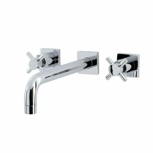 Kingston Brass KS6021DX Concord Two-Handle Wall Mount Roman Tub Faucet, Polished Chrome