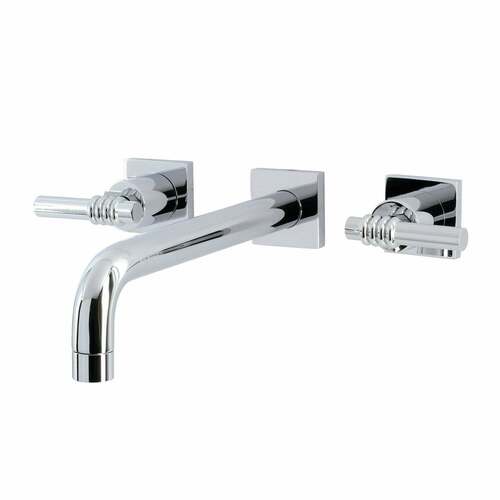 Kingston Brass KS6021ML Milano Wall Mount Roman Tub Faucet, Two-Handle, Polished Chrome