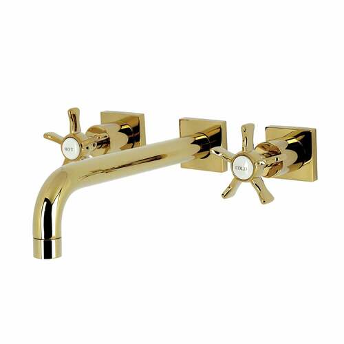 Kingston Brass KS6022NX Hamilton Wall Mount Roman Tub Faucet, Polished Brass