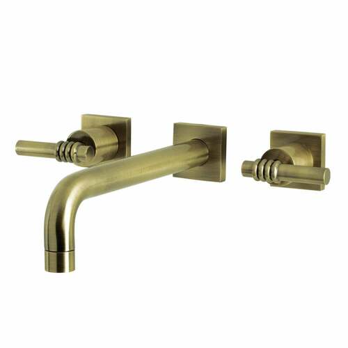 Kingston Brass KS6023ML Milano Antique Brass Two-Handle Wall Mount Roman Tub Faucet
