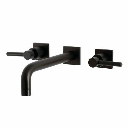 Kingston Brass KS6025DL Concord Wall Mount Roman Tub Faucet, Oil Rubbed Bronze, Two Handles