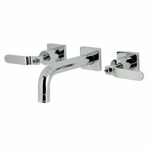 Kingston Brass KS6121KL Whitaker Double-Handle Wall Mount Bathroom Faucet, Chrome