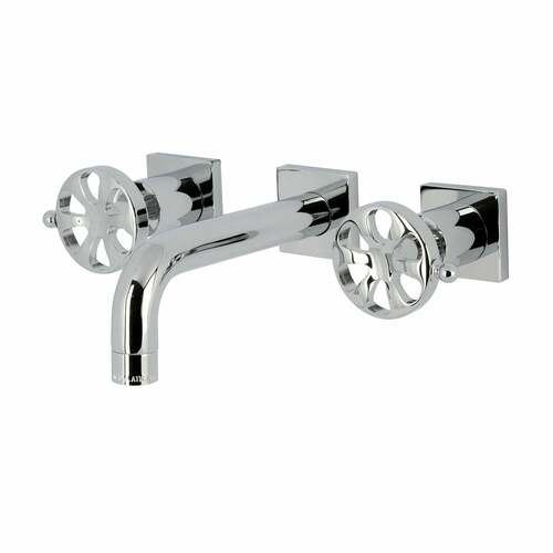 Kingston Brass KS6121RX Belknap Double-Handle Wall-Mount Bathroom Faucet, Polished Chrome