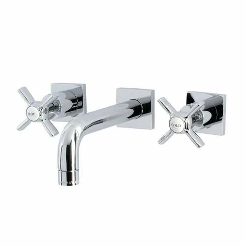 Kingston Brass KS6121ZX Millennium Double-Handle Wall Mount Bathroom Faucet, Chrome