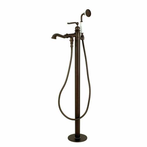 Kingston Brass KS7015RL Royale Freestanding Tub Faucet with Hand Shower, Oil Rubbed Bronze