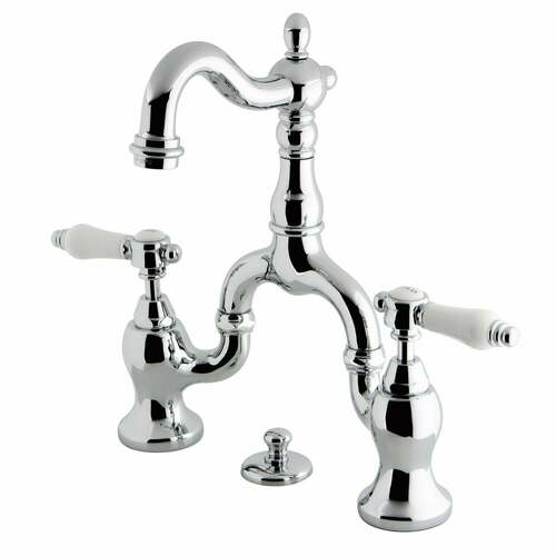 Kingston Brass KS7971BPL Bel-Air Polished Chrome Bathroom Faucet with Brass Pop-Up
