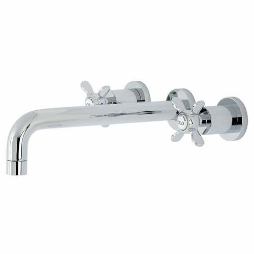 Kingston Brass KS8021BEX Essex Polished Chrome Two-Handle Wall Mount Roman Tub Faucet