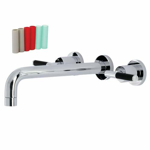 Kingston Brass KS8021CKL Kaiser Polished Chrome Two-Handle Wall Mount Roman Tub Faucet