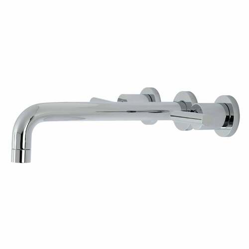 Kingston Brass KS8021CML Manhattan Wall Mount Two-Handle Roman Tub Faucet, Polished Chrome