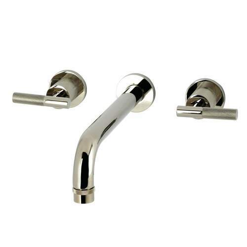 Kingston Brass KS8026KNL Convergent 2-Handle Wall Mount Roman Tub Faucet, Polished Nickel
