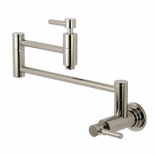 Kingston Brass KS8106DL Concord Wall-Mount Pot Filler Faucet, Polished Nickel