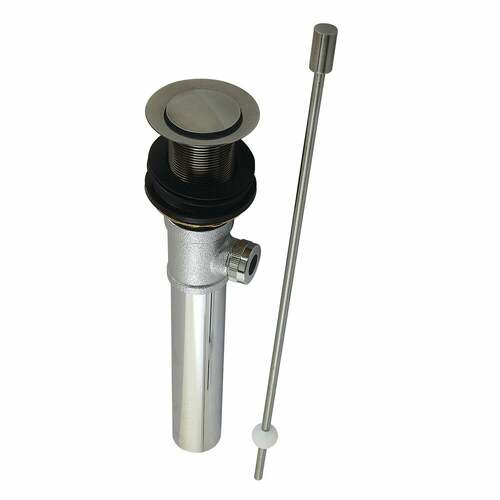 Kingston Brass KS810VN Fauceture Black Stainless Pop-Up Drain without Overflow
