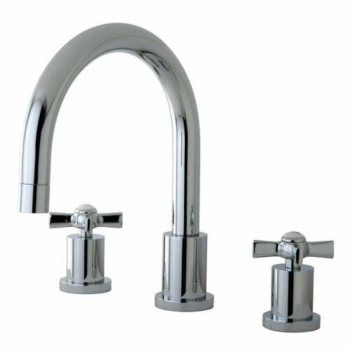 Kingston Brass KS8321ZX Millennium Two-Handle Deck Mount Roman Tub Faucet, Polished Chrome