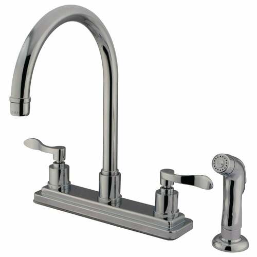 Kingston Brass KS8791DFL Polished Chrome Double-Handle 8