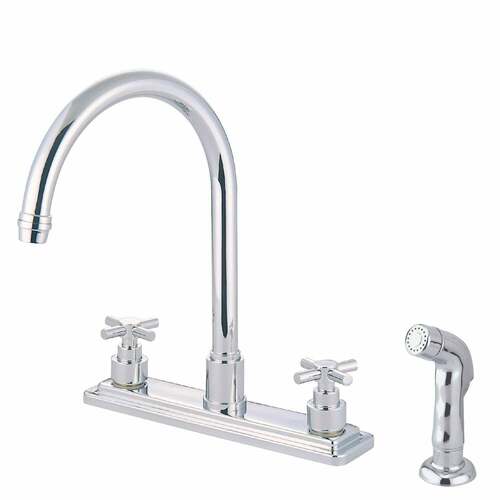 Kingston Brass KS8791EX Polished Chrome Double-Handle 8