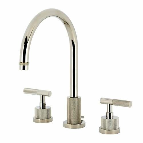 Kingston Brass KS8926KNL Convergent Widespread Bathroom Faucet, 2-Handle, Polished Nickel