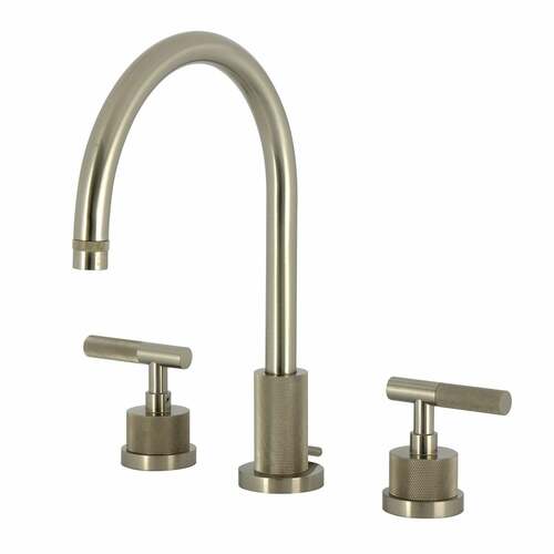 Kingston Brass KS8928KNL Convergent Widespread Bathroom Faucet, 2-Handle, Brushed Nickel