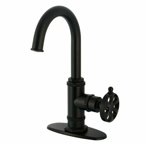 Kingston Brass KSD8500RX Belknap Matte Black Single-Handle Bar Faucet