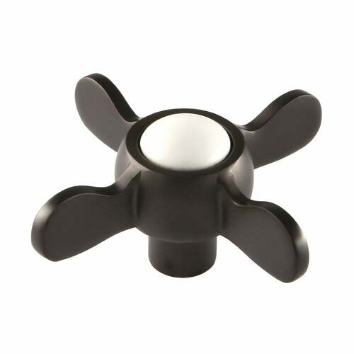 Kingston Brass KSDH285ORB Brass Cross Handle Diverter for Tub Shower Faucet, Oil Rubbed Bronze