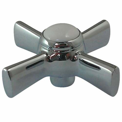 Kingston Brass KSDH2961ZX Brass Cross Handle Diverter for Tub Filler, Polished Chrome