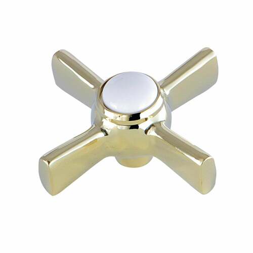 Kingston Brass KSDH2962ZX Polished Brass Diverter Cross Handle for Tub Filler
