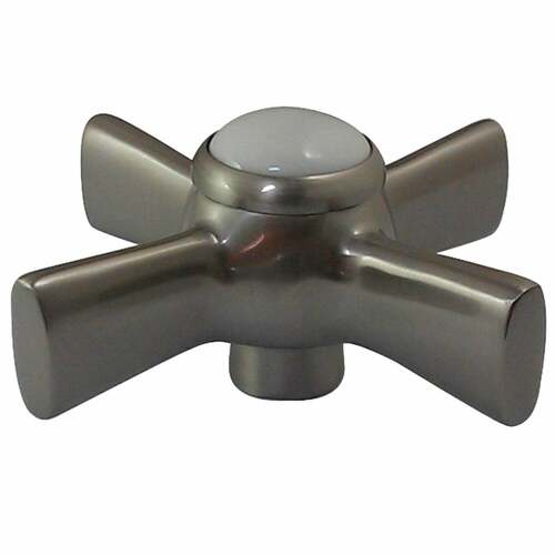 Kingston Brass KSDH2968ZX Brass Cross Handle Diverter for Tub Filler, Brushed Nickel