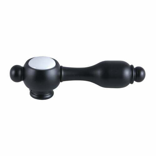 Kingston Brass KSDH7610TAL Tudor Matte Black Brass Lever Handle Diverter for Tub Shower Faucet