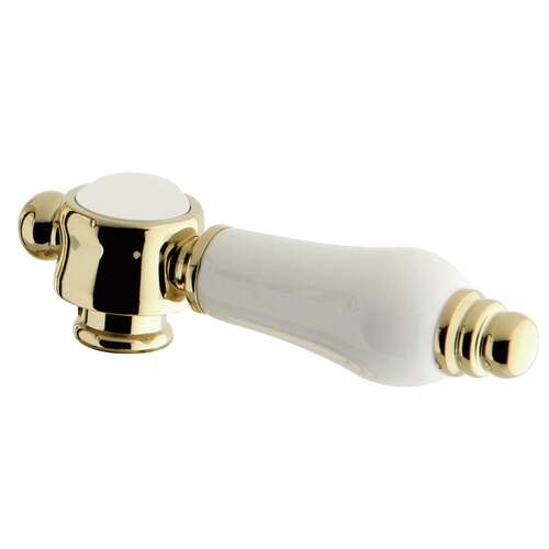 Kingston Brass KSDH7612BPL Bel-Air Polished Brass Lever Handle Diverter for Tub Shower Faucet