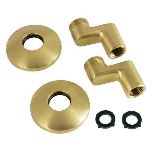 Kingston Brass KSEL265SB Brushed Brass Swivel Elbows for Wall Mount Tub Faucet (KS265BB)