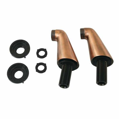 Kingston Brass KSEL267AC Antique Copper Brass Deck Mount Tub Faucet Riser (KS267AC)