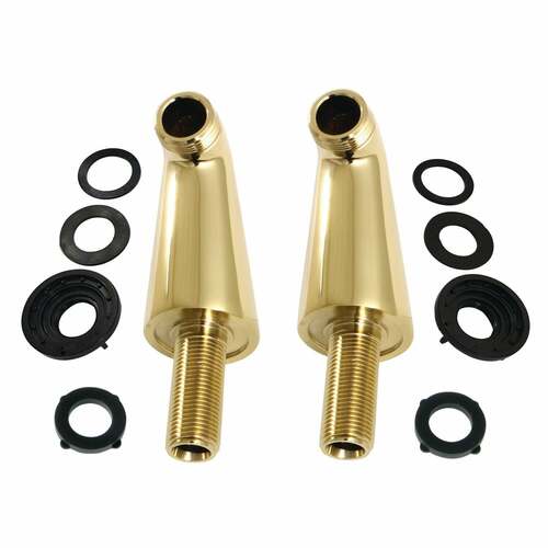 Kingston Brass KSEL267PB Brass Deck Mount Tub Faucet Riser (KS267PB), Polished Brass