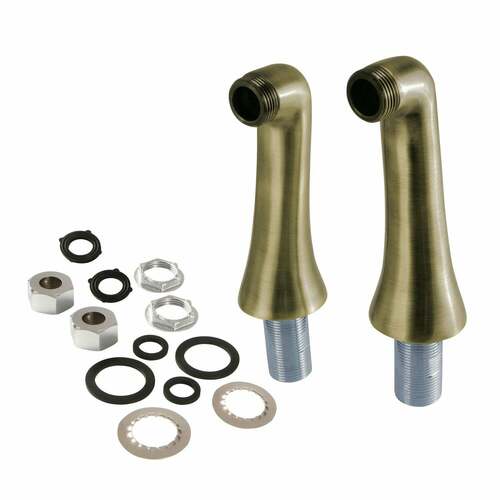 Kingston Brass KSEL268AB Antique Brass Deck Mount Tub Faucet Riser (KS268AB)