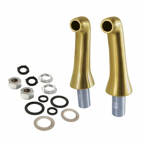 Kingston Brass KSEL268SB Vintage Brass Deck Mount Tub Faucet Riser (KS268SB) - Brushed Brass