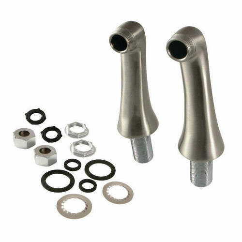 Kingston Brass KSEL268SN Brass Deck Mount Tub Faucet Riser, Brushed Nickel (KS268SN)