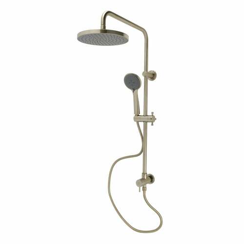 Kingston Brass KSG2398D Concord Wall-Mount Rain Drop Shower System with Hand Shower, Brushed Nickel