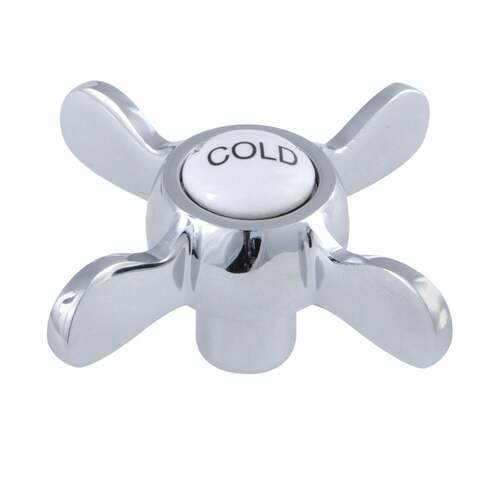 Kingston Brass KSH113C Essex Polished Chrome Metal Cross Handle (Cold Side)