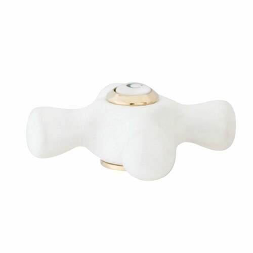 Kingston Brass KSH1162PXC Polished Brass Porcelain Cross Handle (Cold Side)